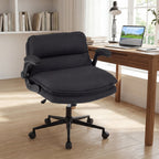 Criss Cross Chair on Wheels with Flip-up Arms Adjustable Height