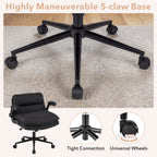 Criss Cross Chair on Wheels with Flip-up Arms Adjustable Height
