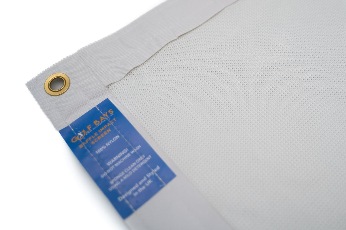 GolfBays Close Knit Baffle Golf Simulator Impact Screen