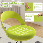 Drafting Stool Rolling Tall Desk Chair with Wheels-Green
