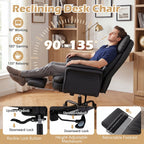 Big and Tall Office Chair with Retractable Footrest