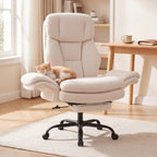 Big and Tall Office Chair with Retractable Footrest