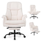 Big and Tall Office Chair with Retractable Footrest