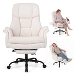 Big and Tall Office Chair with Retractable Footrest
