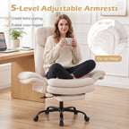 Big and Tall Office Chair with Retractable Footrest