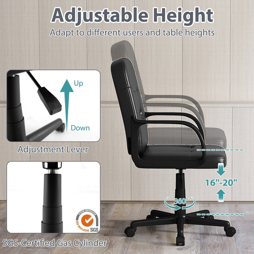 Ergonomic Office Chair with 360° Wheels