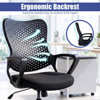 Ergonomic Office Chair Height Adjustable Computer Desk Chair with Breathable Butterfly Back