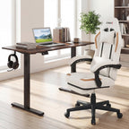 Ergonomic Video Game Chair with Headrest for Home Office