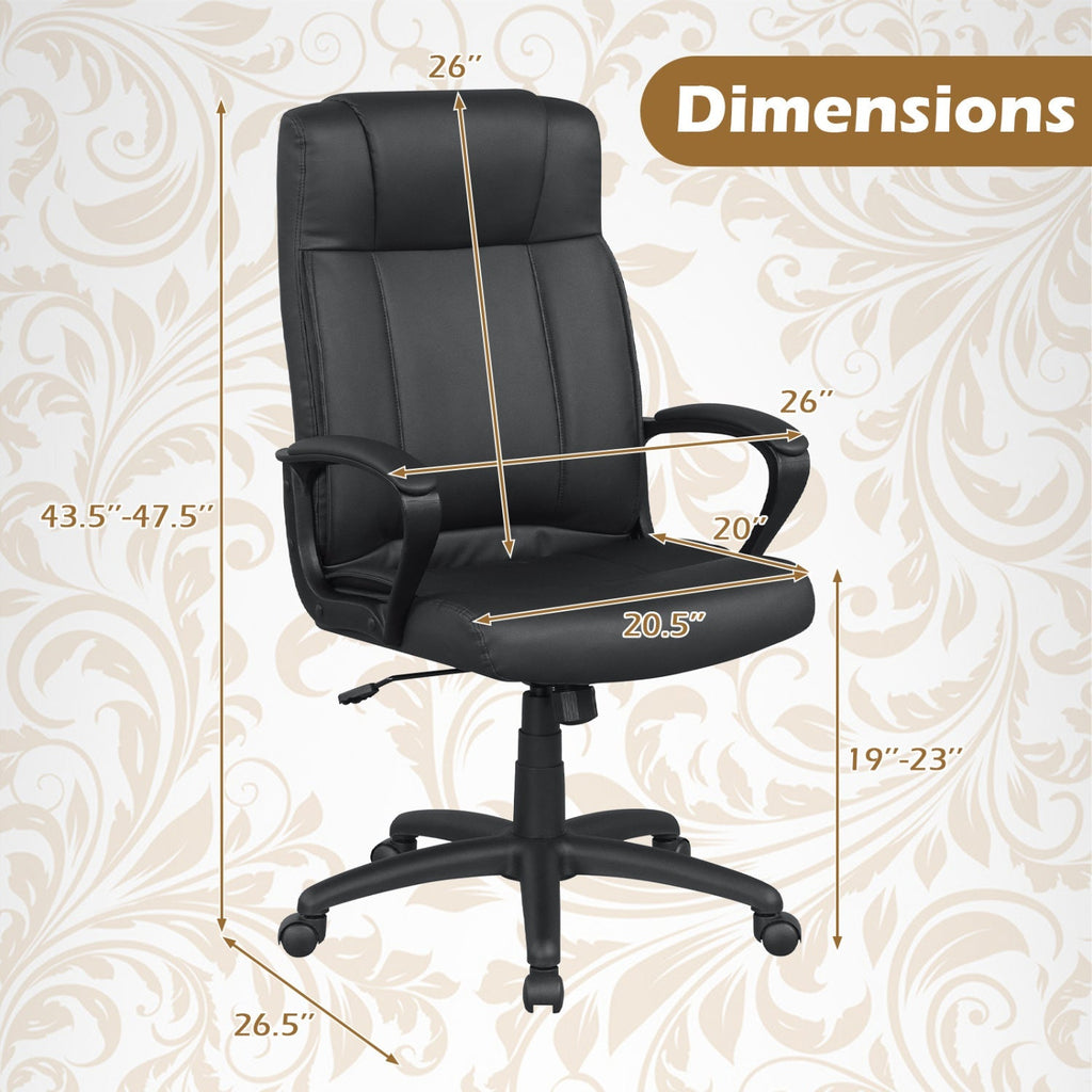 PU Leather Office Chair with Rocking Function