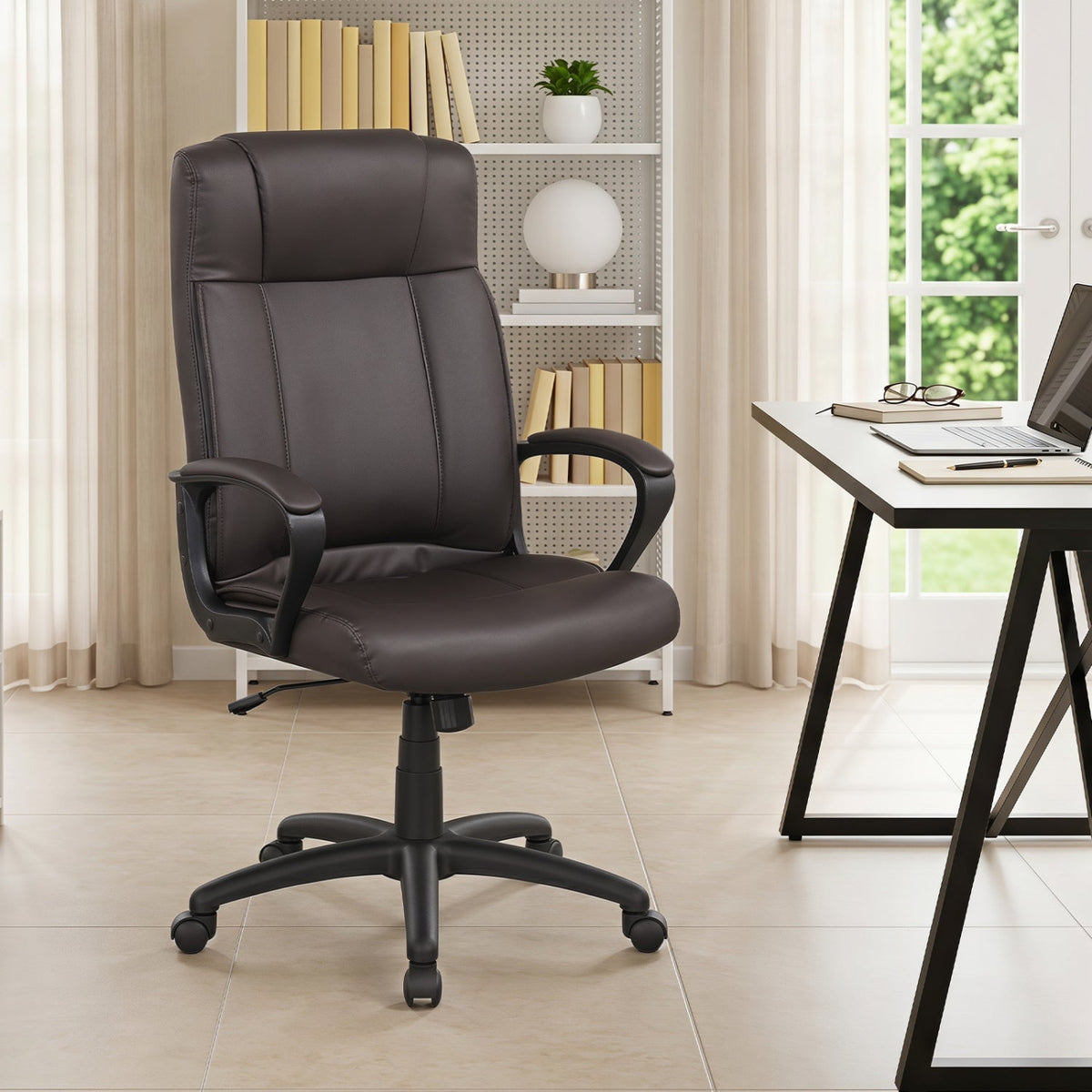 PU Leather Office Chair with Rocking Function