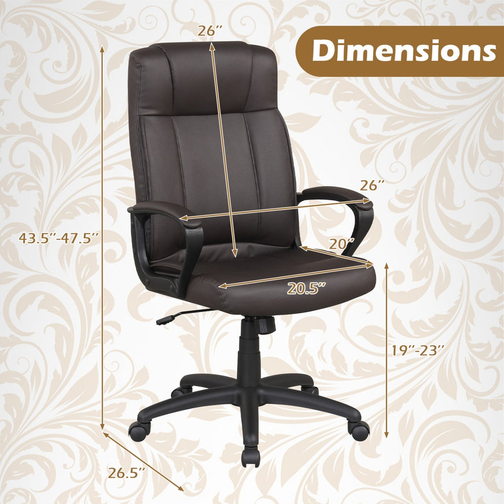 PU Leather Office Chair with Rocking Function