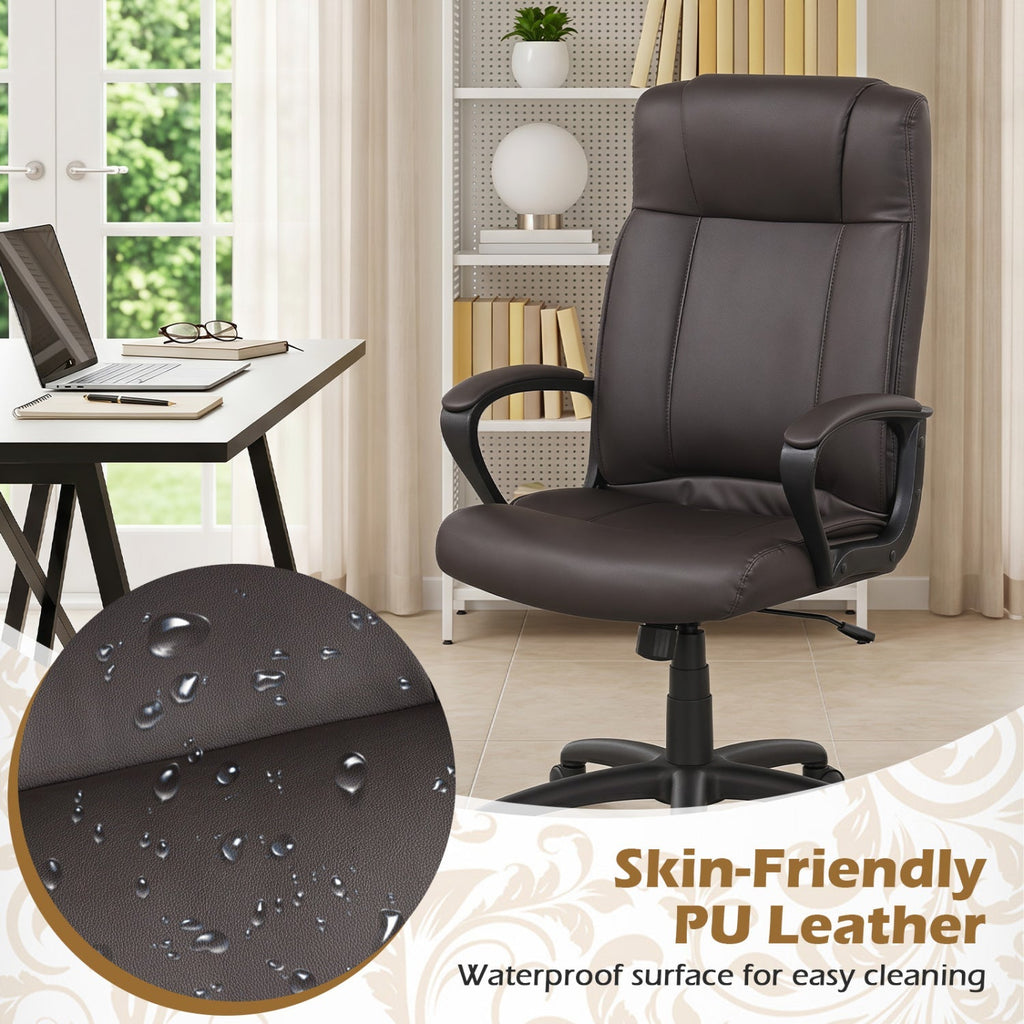 PU Leather Office Chair with Rocking Function
