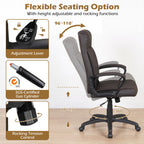 PU Leather Office Chair with Rocking Function
