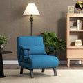 Folding 6 Position Convertible Sleeper Bed Armchair Lounge Couch with Pillow
