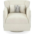 Grace Fabric Swivel Club Chair