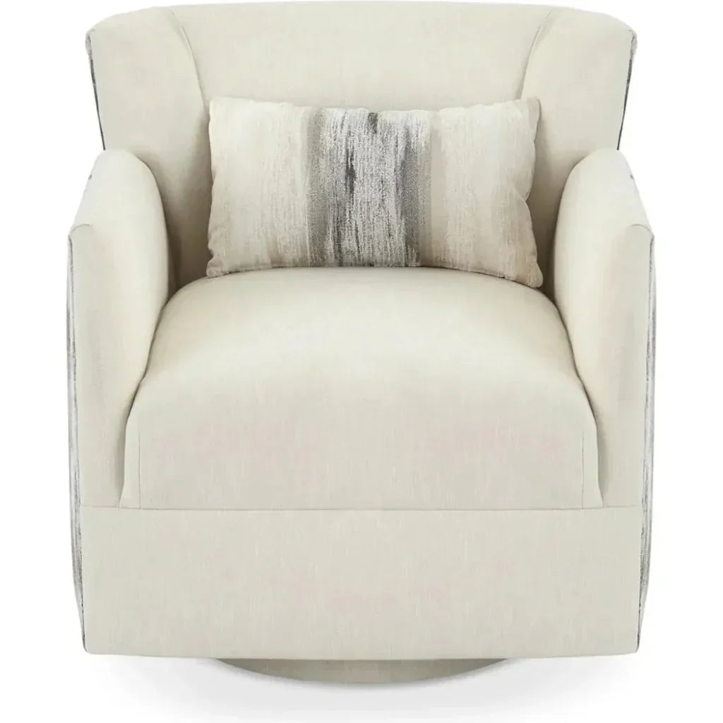 Grace Fabric Swivel Club Chair