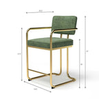 Prohibition Series Barstool, Green by RAM Game Room