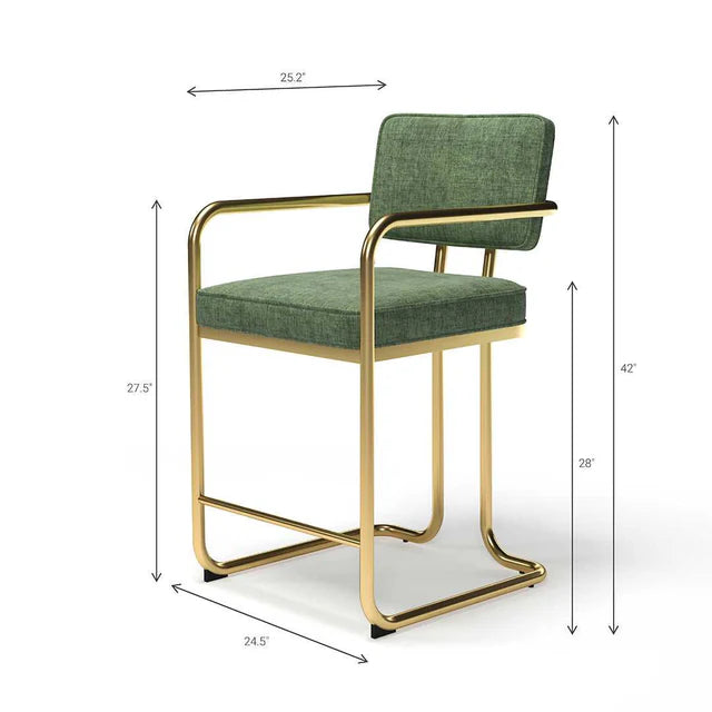 Prohibition Series Barstool, Green by RAM Game Room