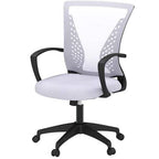 Mid-Back Mesh Office Chair with Armrests and Rocking Mode