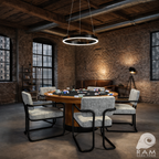 Prohibition Series Poker Table, 60", Walnut by RAM Game Room