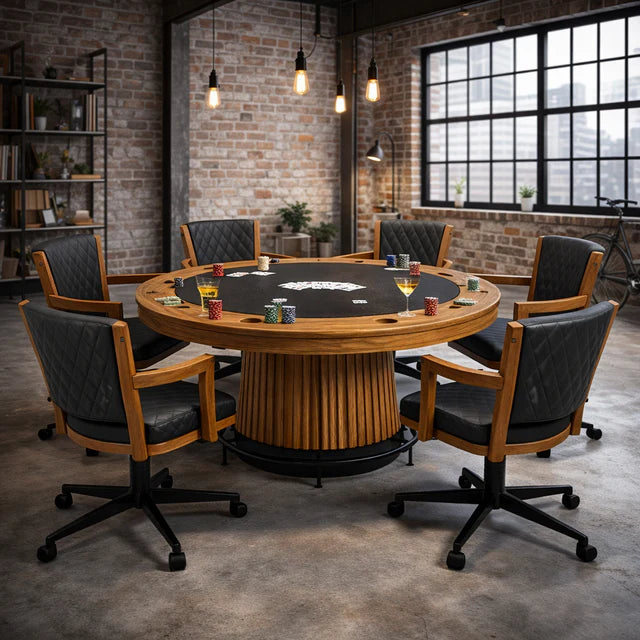 Prohibition Series Game / Dining Chair, Walnut by RAM Game Room
