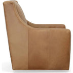 Jacob Real Leather Swivel Club Chair