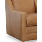 Jacob Real Leather Swivel Club Chair