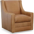 Jacob Real Leather Swivel Club Chair