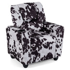 Kids Recliner Chair Push Back Toddler Reclining Armchair with Cup Holder
