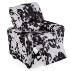 Kids Recliner Chair Push Back Toddler Reclining Armchair with Cup Holder
