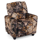 Kids Recliner Chair Push Back Toddler Reclining Armchair with Cup Holder