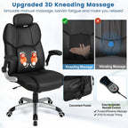 Kneading Massage Office Chair with Adjustable Headrest
