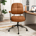 Leathaire Upholstered Task Home Office Chair with Cushioned Back