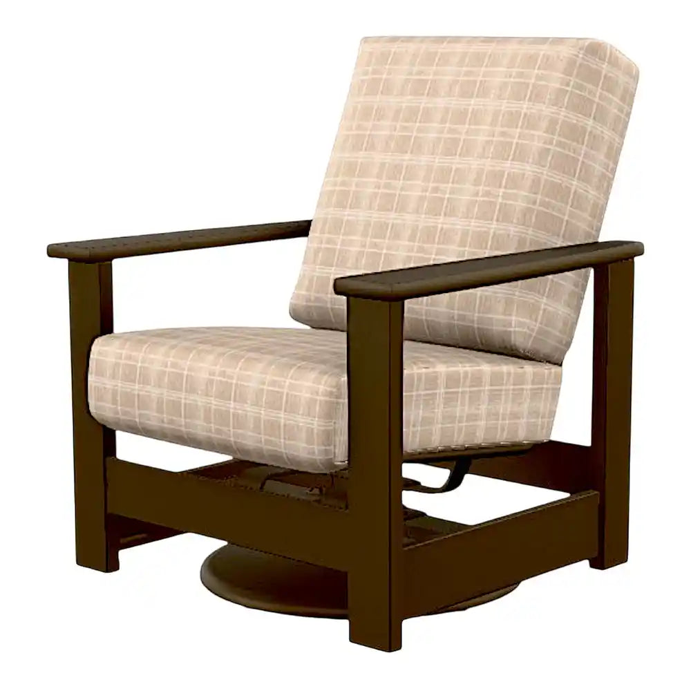 Leeward Deep Seat Swivel Hidden Motion Arm Chair
