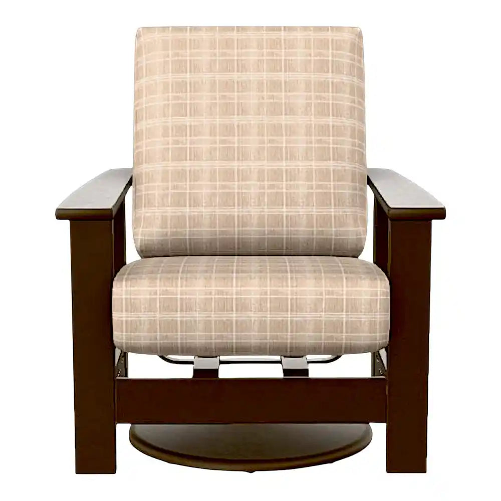 Leeward Deep Seat Swivel Hidden Motion Arm Chair