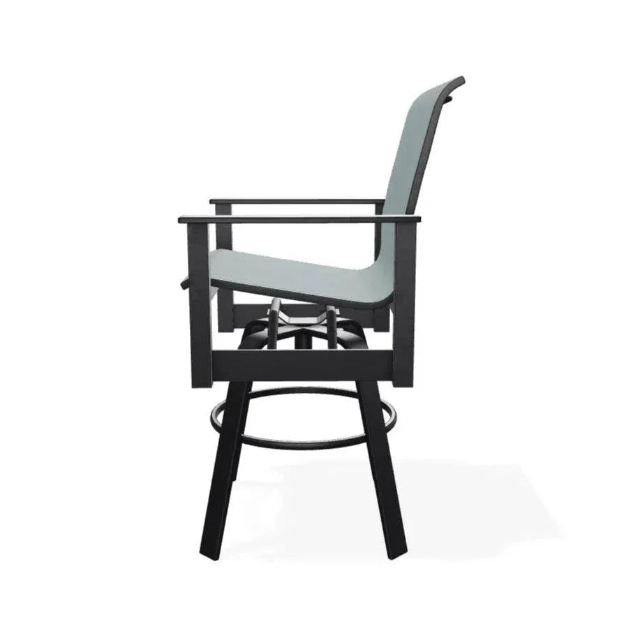 Leeward MGP Sling Bar Height Swivel Arm Chair