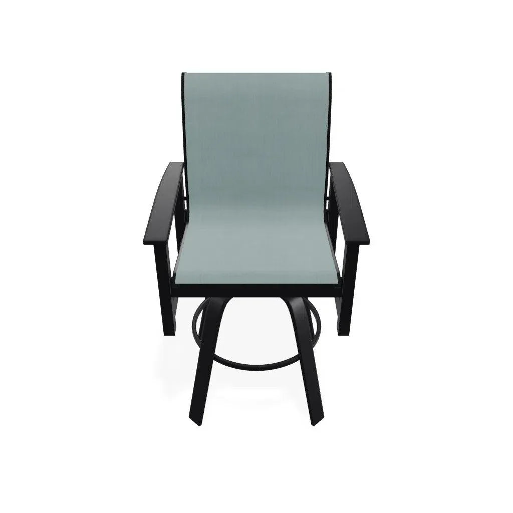 Leeward MGP Sling Bar Height Swivel Arm Chair