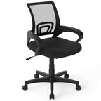 Mid-Back Mesh Office Chair Ergonomic Computer Chair with Lumbar Support-Black