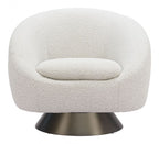 Modan 	Textured Fabric Swivel Club Chair