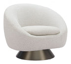 Modan 	Textured Fabric Swivel Club Chair