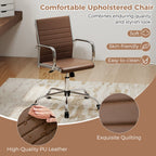 Height-Adjustable Office Chair with Rocking Backrest