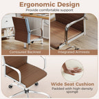 Height-Adjustable Office Chair with Rocking Backrest