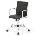 Height-Adjustable Office Chair with Rocking Backrest