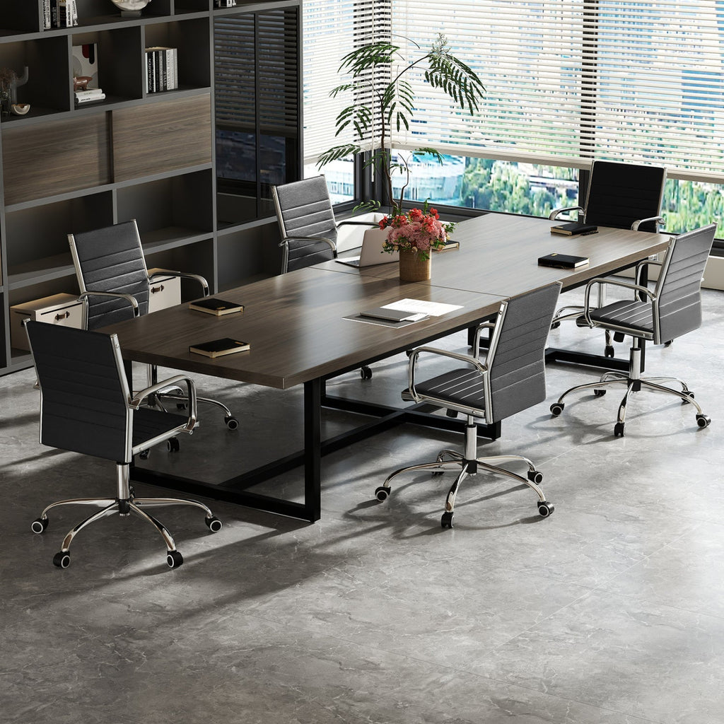 Height-Adjustable Office Chair with Rocking Backrest