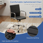 Height-Adjustable Office Chair with Rocking Backrest