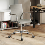 Height-Adjustable Office Chair with Rocking Backrest