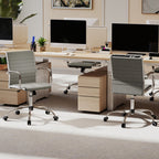 Height-Adjustable Office Chair with Rocking Backrest