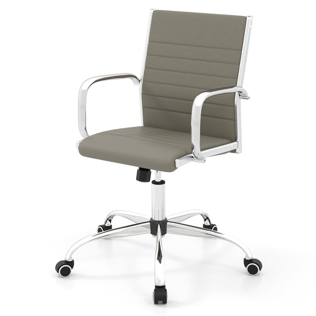 Height-Adjustable Office Chair with Rocking Backrest