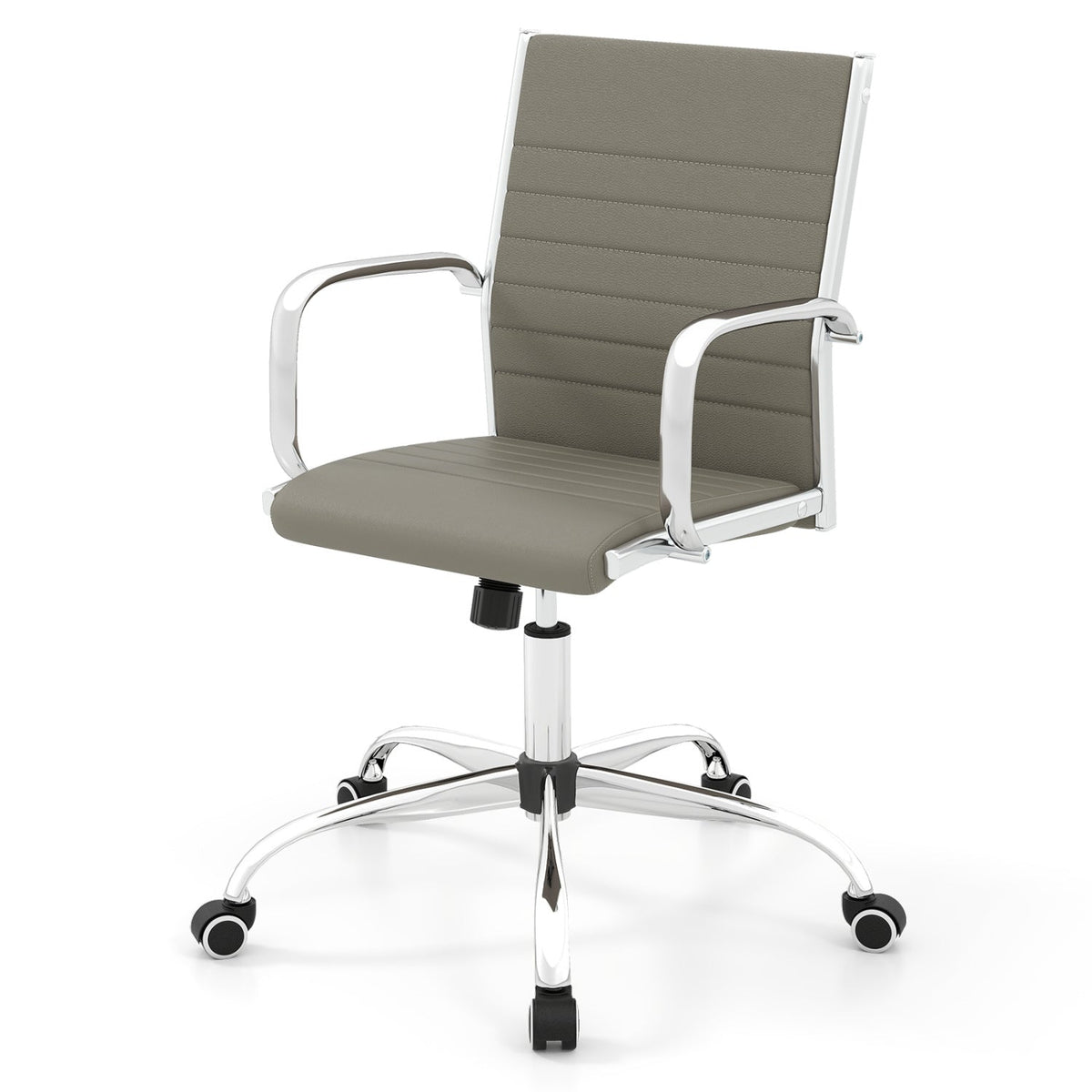 Height-Adjustable Office Chair with Rocking Backrest