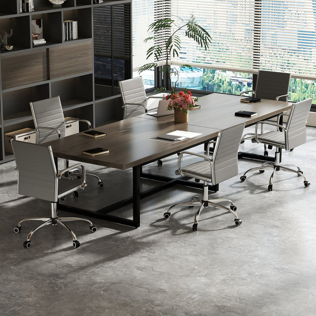 Height-Adjustable Office Chair with Rocking Backrest